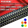 100pcs 0402 0603 0805 1206 SMD Led Red Yellow Green White Blue light emitting diode Clear LED Light Diode ► Photo 1/3