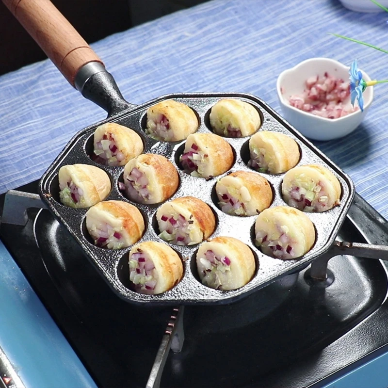 Противень для гриля Takoyaki с 14 отверстиями антипригарный противень выпечки