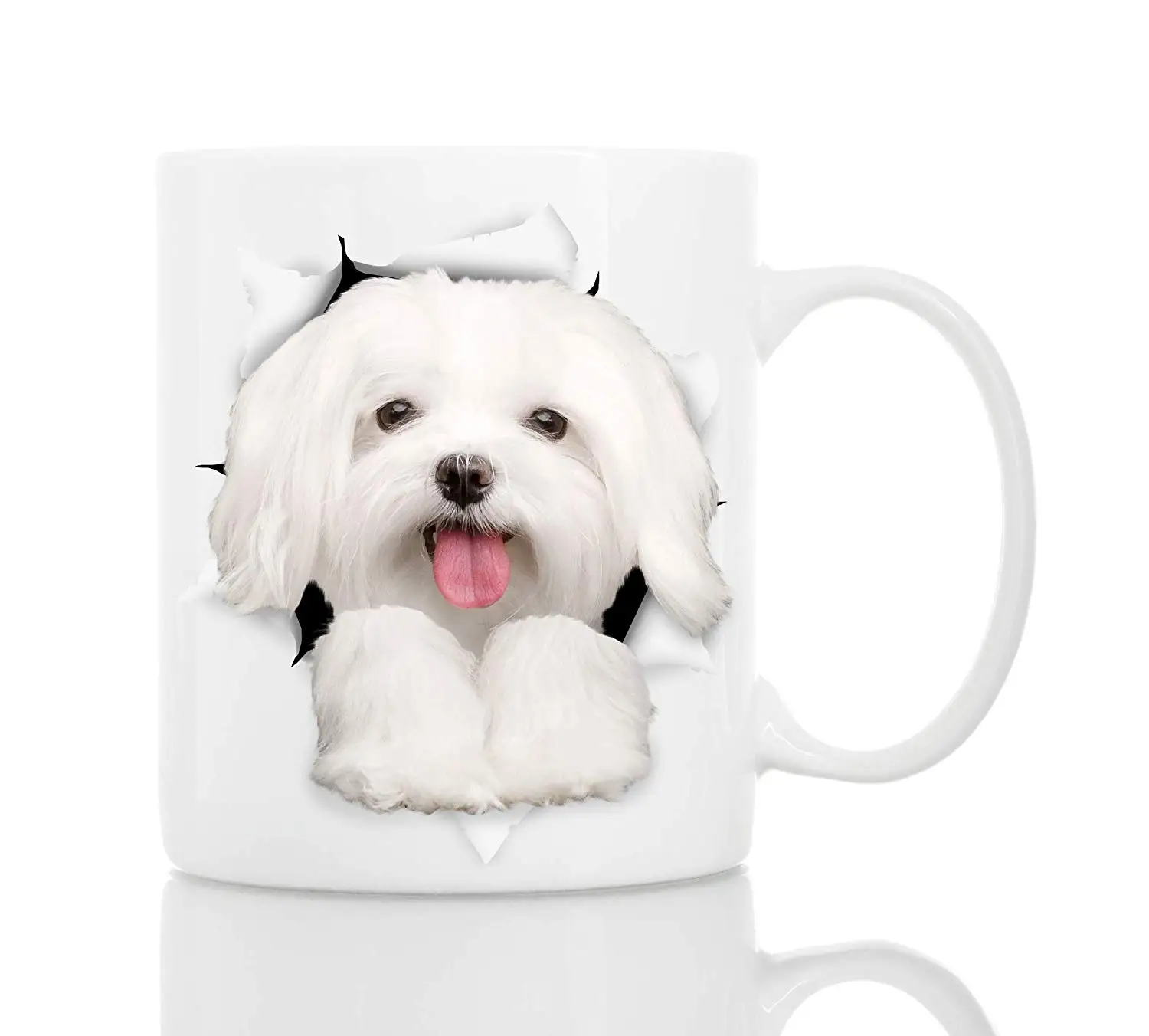 

Funny Maltese Dog Mug Ceramic 11oz Funny Coffee Mug