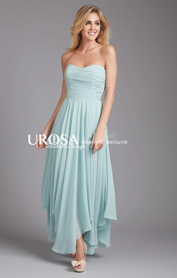 Свадебные Вечерние платья vestido de festa de casamento noiva новые модные сексуальные шифоновые длинные платья подружек невесты - Цвет: Синий