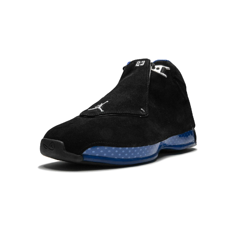 Air Jordan Ретро 18 черный Королевский Синий Серебряный баскетбольные кроссовки AA2494-007