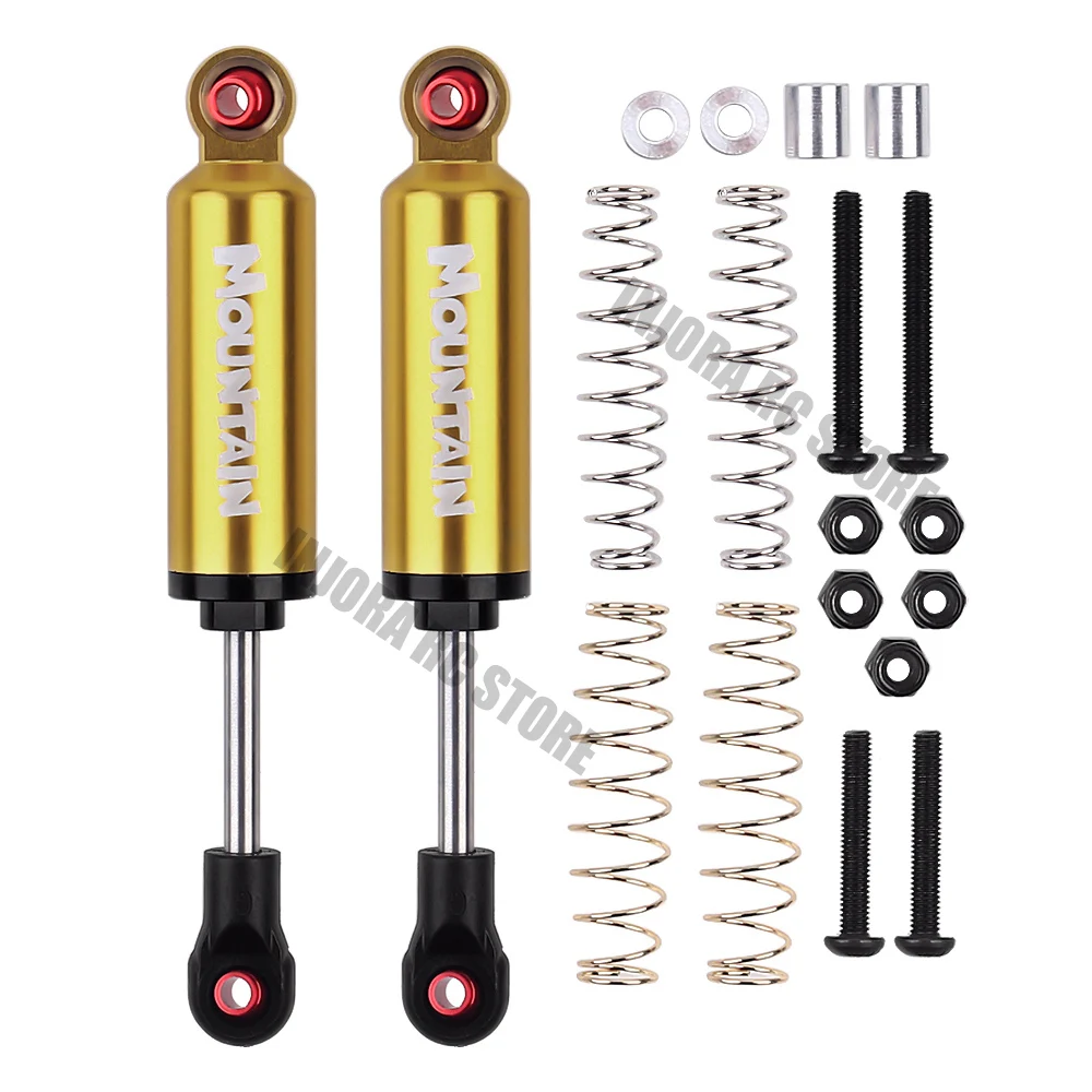 2 шт. металлический амортизатор встроенный Весна 90/100/110/120 мм для 1/10 RC Рок Гусеничный и грузовик осевой SCX10 TRX-4 D90 RC Запчасти