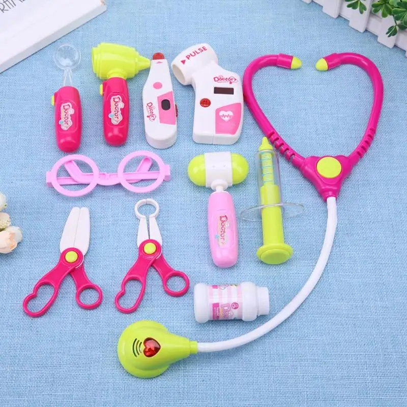Doctor Role Play Medical Roleplay Set For Children Interactive Toy11pcs/Set Kids Doctor Set Simulation Doctor Tool For Birthday