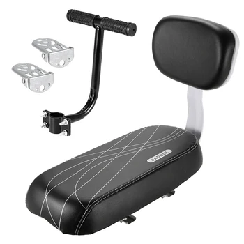 

Bicycle Rear Seat Cushion Armrest Footrest Set, Bike Back Seat Child Safety Cushion Armrest Handrail Rear Feet Pedals