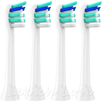 

4 Pcs Replacement Toothbrush Heads for Toothbrush Philips Sonicare 2 series hx6232 Philips Diamond Clean Sonicare Flexcare