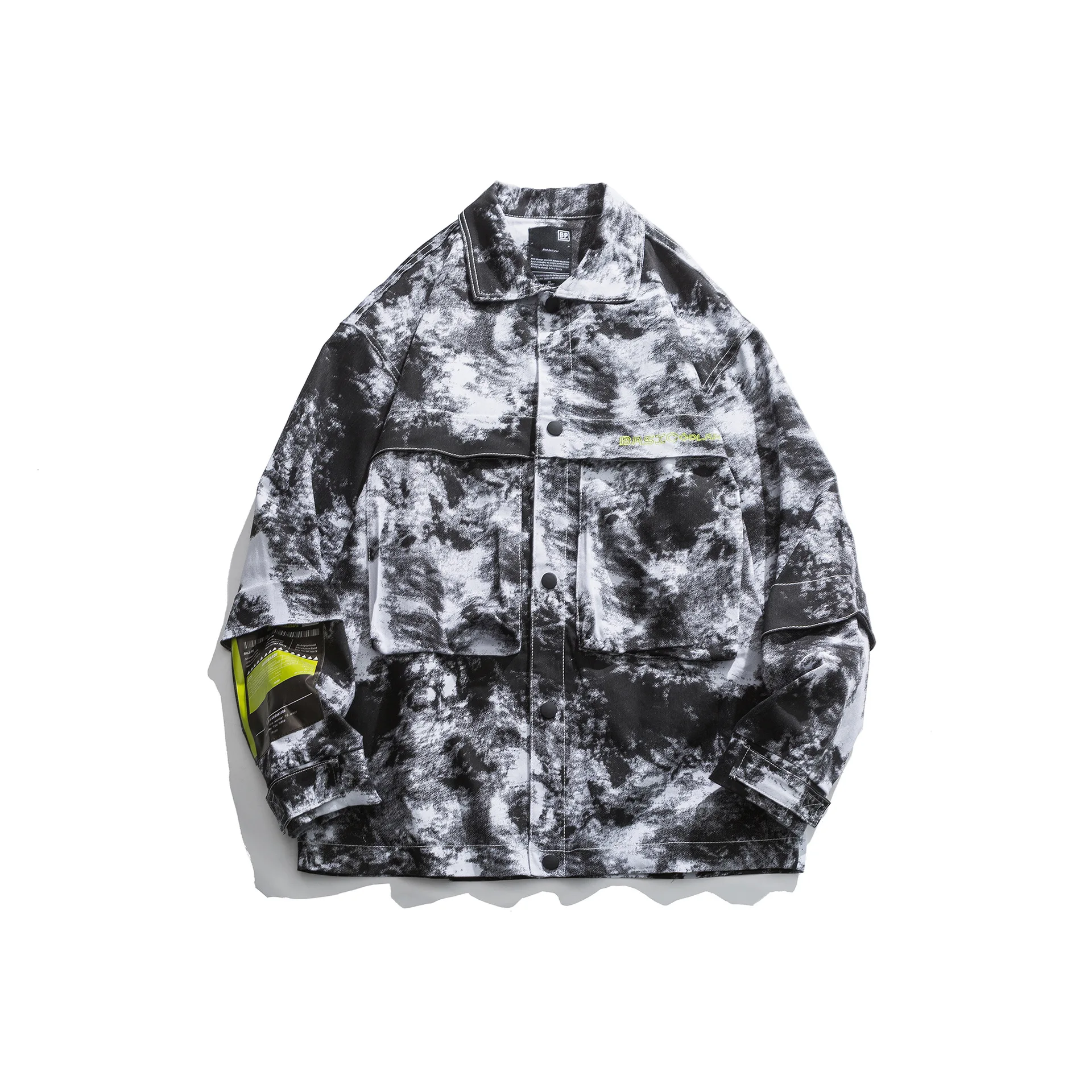 

City Where the Product 2020 Spring New Style Men Ink Printed Popular Brand Jacket Teenager Students Spring Clothing