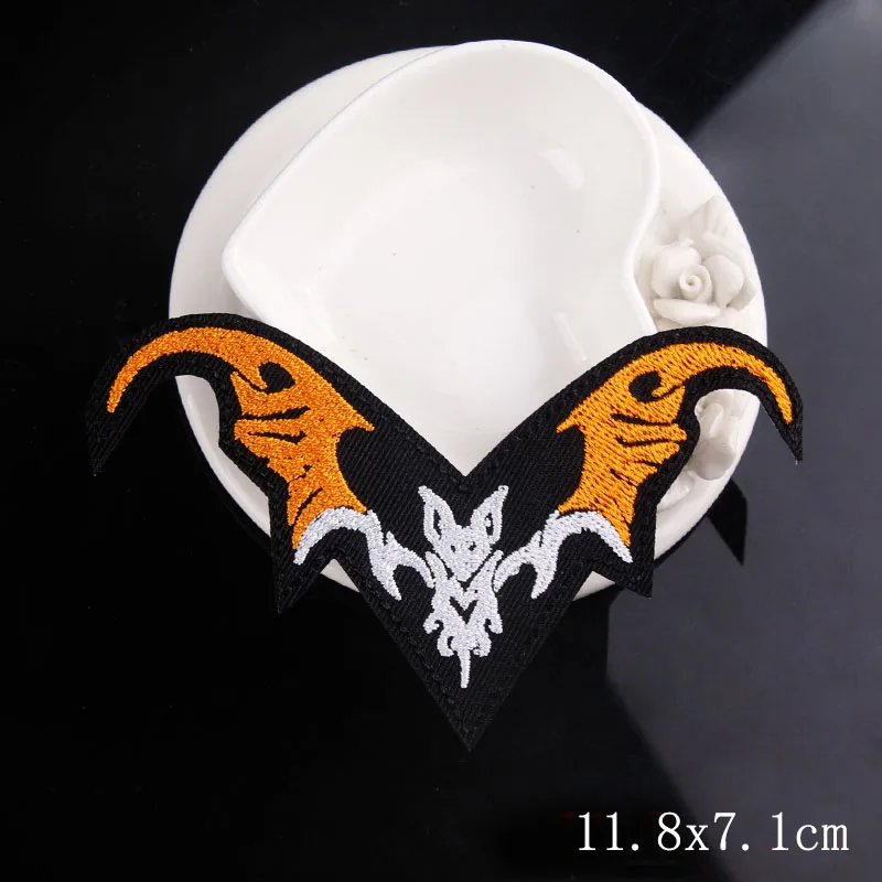 Патчи с черепом в стиле панк патчи для утюга на одежду вышитые одежды DIY