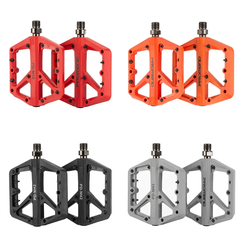 U2JB MTB Pedals Mountain Bike Pedals Wide Bearing Lightweight Nylon
