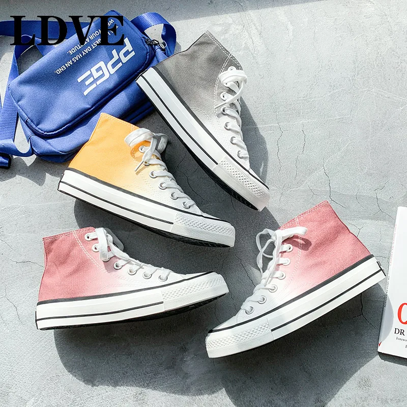 

Bling Luxury Designers Shoes Women Fashion 2019 Sneakers Women Canvas Shoes High-Top Casual Shoes Brand Lace-Up Ladies