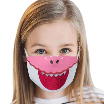 

5PCS Kids Cartoon Adjustable Washable Reusable Face Mask Mouth Cover mascarilla lavable mascarilla reutilizable Facemask