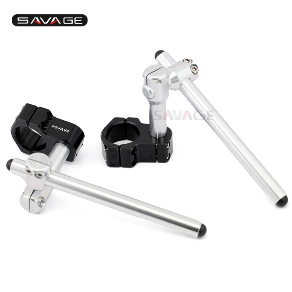 Stunt for 50mm Fork Tube Clip Ons Handlebars Adjustable Shift Handle Steering Wheel Bar Motorcycle Accessories CNC Aluminum