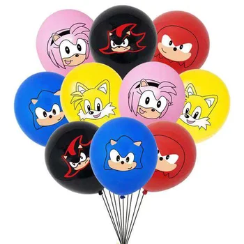

Hot Anime Game Sonic The Hedgehog Figure Toys Cartoon Sonic Party Supplies Balloons Birthday Decoration Kids Boys Toys Gifts