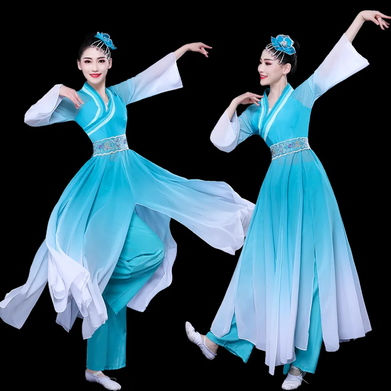 Для женщин косплей костюм феи Hanfu одежда Китайский традиционный Древний платье Танцы этап ткань Классический народный Танцевальный костюм