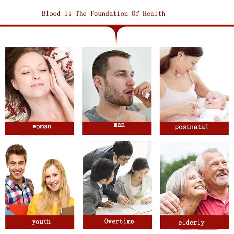3 Bottles Ejiao and Astragalus Iron Capsules Improve Nutritional Anemia Supplemental Iron