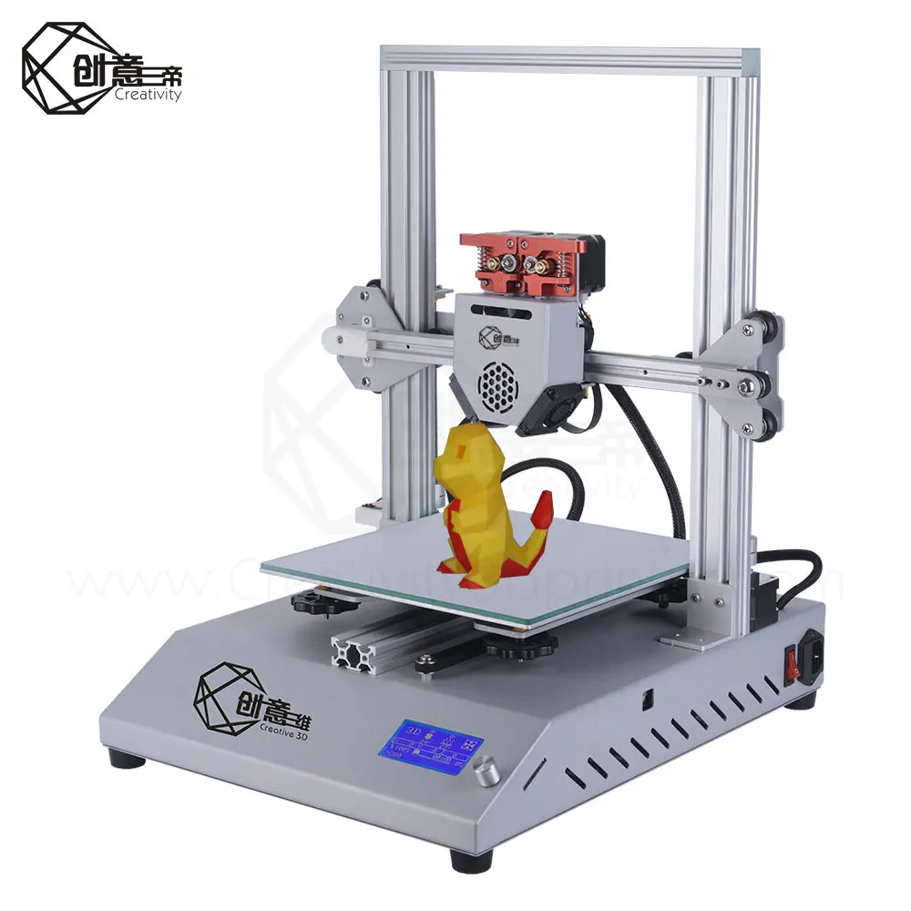 Творческий C01 двухцветный 3D принтер i3 типа размер печати 250 мм * DIY kit 3dprinter|3D