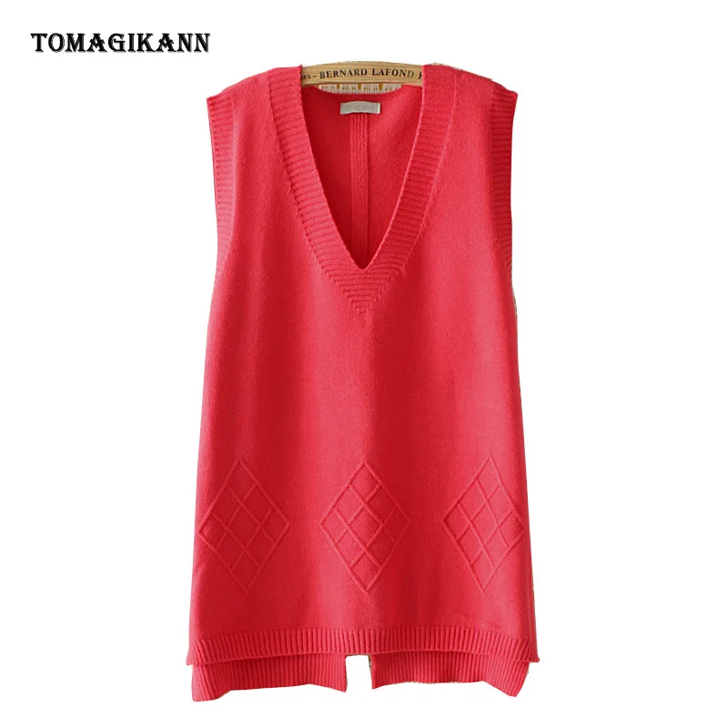 Ladies Sleeveless Sweater Waistcoat 2020 Spring Plus Size Back Split Buttons Women Vests V Neck Loose 4XL Female Vest
Ladies Sleeveless Sweater Waistcoat 2020 Spring Plus Size Back Split Buttons Women Vests V Neck Loose 4XL Female Vest
