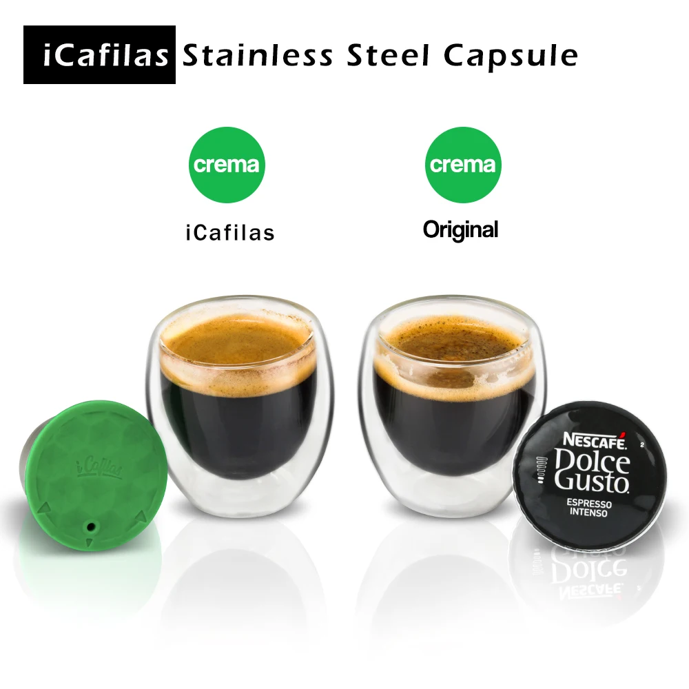 Ludlz Reusable Coffee Capsules Cup Filter for Nescafe Dolce Gusto