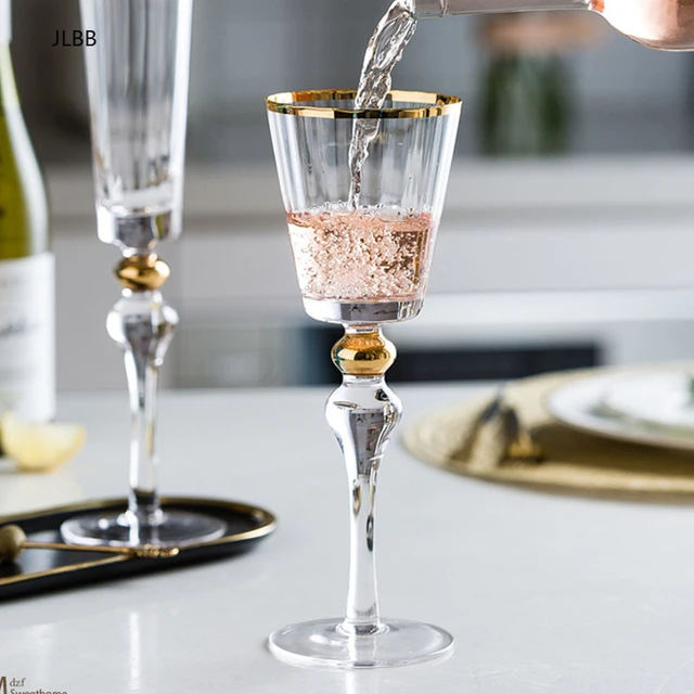 1PCS Champagne Glass Double Wall Glasses Flutes Bubble Wine Tulip Cocktail  Wedding Party Cup Toast Bodum Thule Xicaras Copo - AliExpress