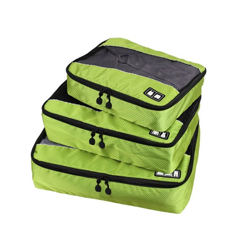 3 Pcs/Set clothing packing cubes travel bag for shirts pants garment bags luggage organizers necessaire travel bags clothes storage bags