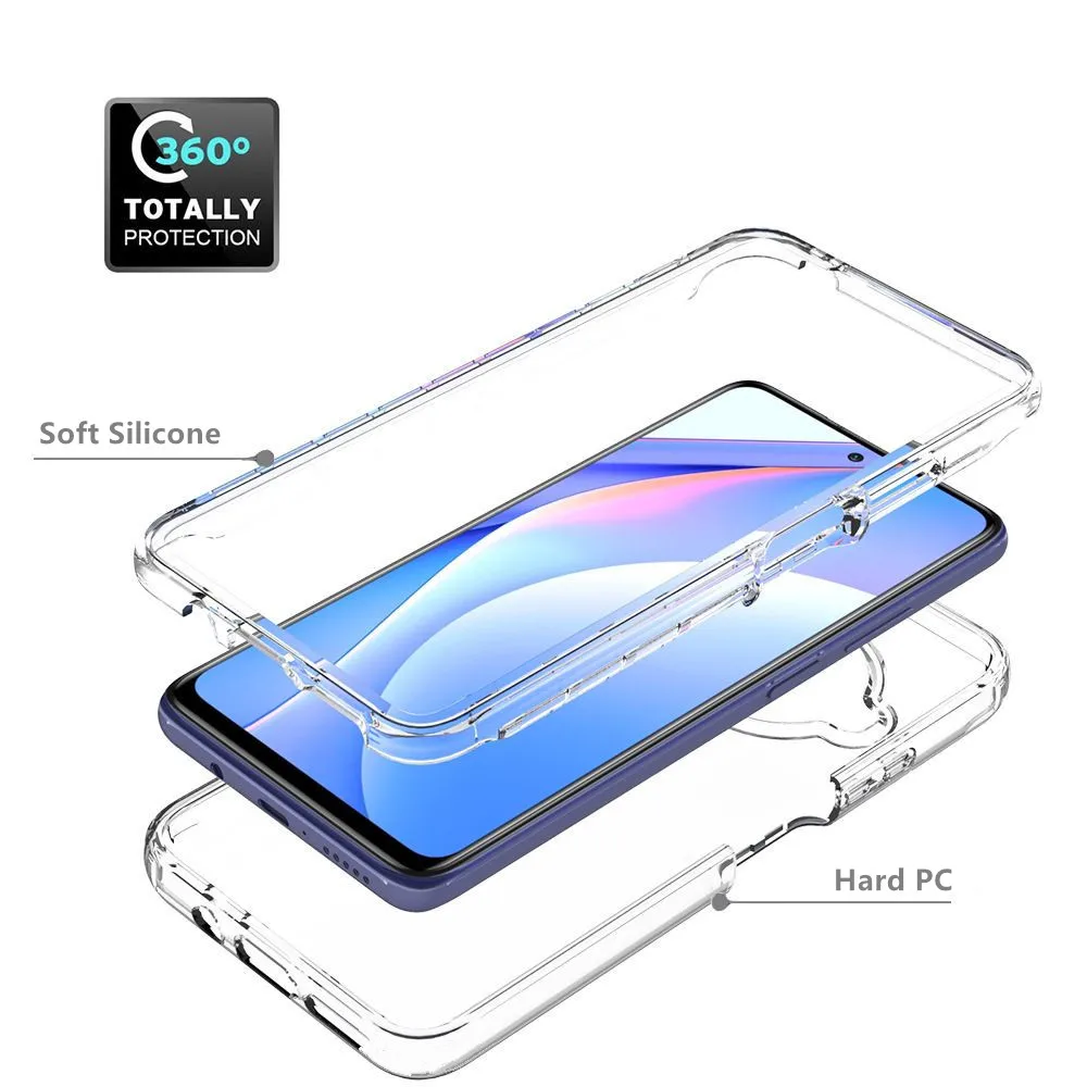 Защитный чехол на весь корпус прозрачный силиконовый для Xiaomi Note 10 Pro 9 SE 8 CC9 A3 Lite Poco