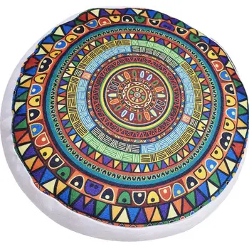 

Retro Bohemian Moroccan Double Sided Round Cushion Pillow Futon Can Be Customized Cotton Hemp Yoga Cushion