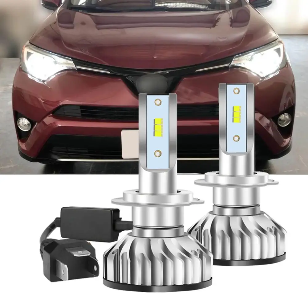 

2Pcs Top Quality Car Auto Led Headlight For Toyota RAV4 2016 2017 2018 2019 2020 Car Accessories LED Headlamp Lights ZES Led