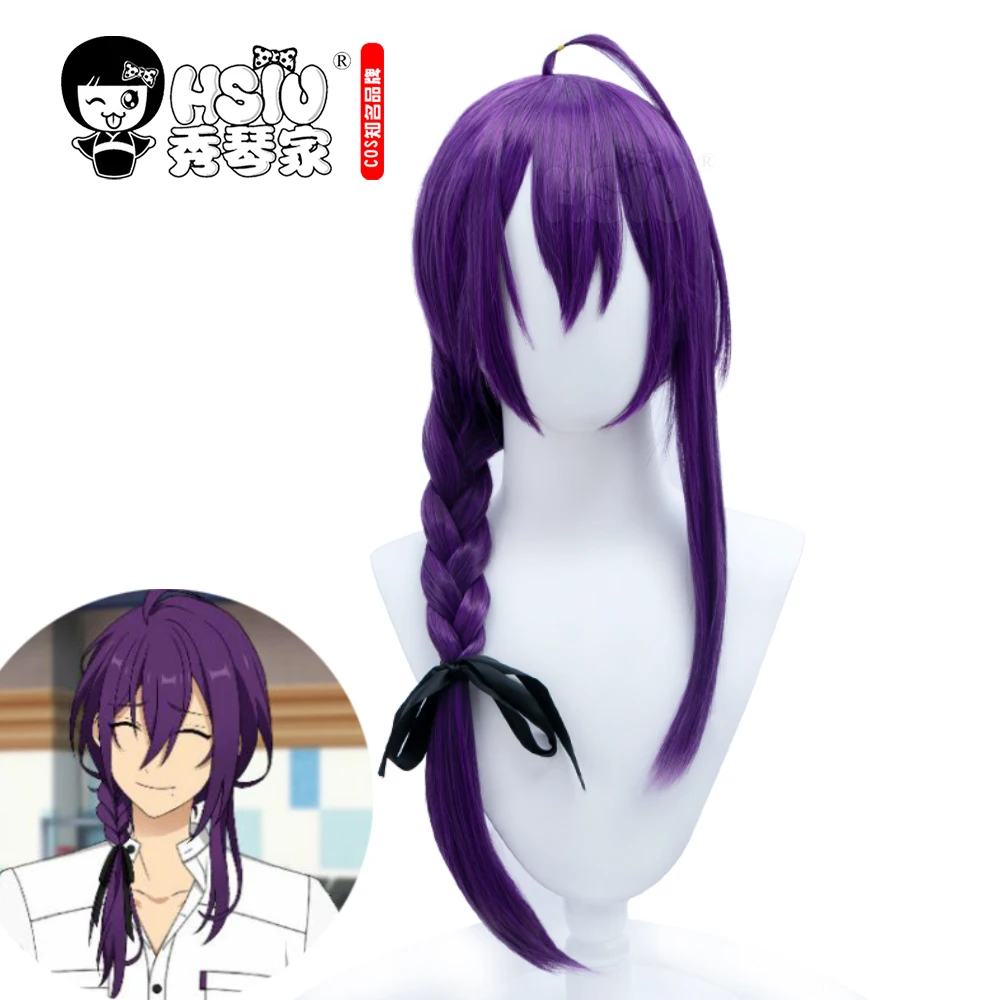 Длинный парик HSIU в стиле игры звезды 2 алкалоид для косплея Ayase Mayoi фиолетовая