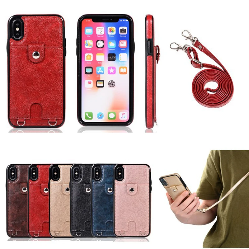 Винтажный чехол для телефона из искусственной кожи iPhone Xs Max XR X кошелек с