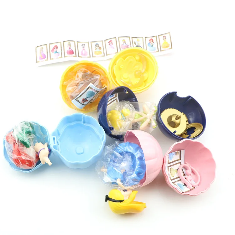 Action Princess Figure Toys Mysterious Gashapon Princess Alice ARIEL DAZZLES BELLE Twisted Egg Toys Girls Gifts