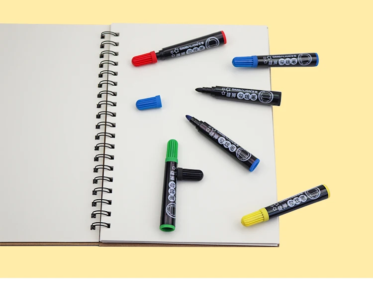 SIMBALION Art Hook Line Watercolor Pen Tasteless Painting Hook Line Pen Graffiti Drawing Color Bold Mark Pen 5 Colors Optional