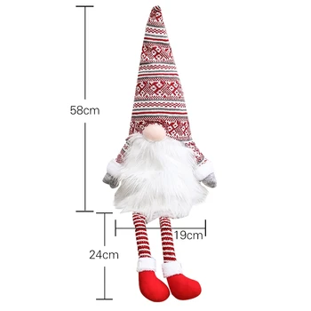 

Christmas Forest Elderly Cone Spring Tree Top Star New Year Christmas tress Decorations Faceless Doll Tree Top Star