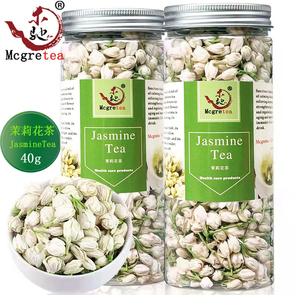 Жасминовый чай 40 г жасминовый сухой с сильным вкусом новый МО ли хуа ча