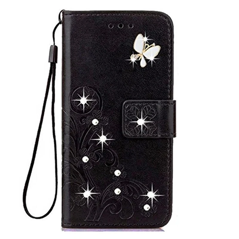 for Huawei Y9 Prime 2019 2018 JKM-LX1 JKM LX1 / Enjoy 9 8 Plus Case Protected Flip Flower Phone Cases Wallet Leather Silicon cute huawei phone cases