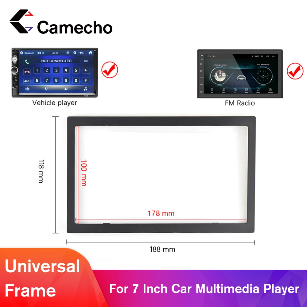 Camecho 2Din Android автомобильный мультимедийный плеер рамка универсальный монтажный