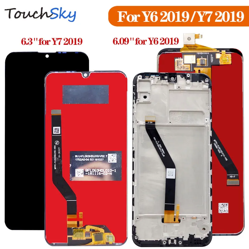 Для Huawei Y7 2019 DUB LX3 L23 LX1 премьер 2019/Y6 ЖК дисплей сенсорный экран дигитайзер запасные