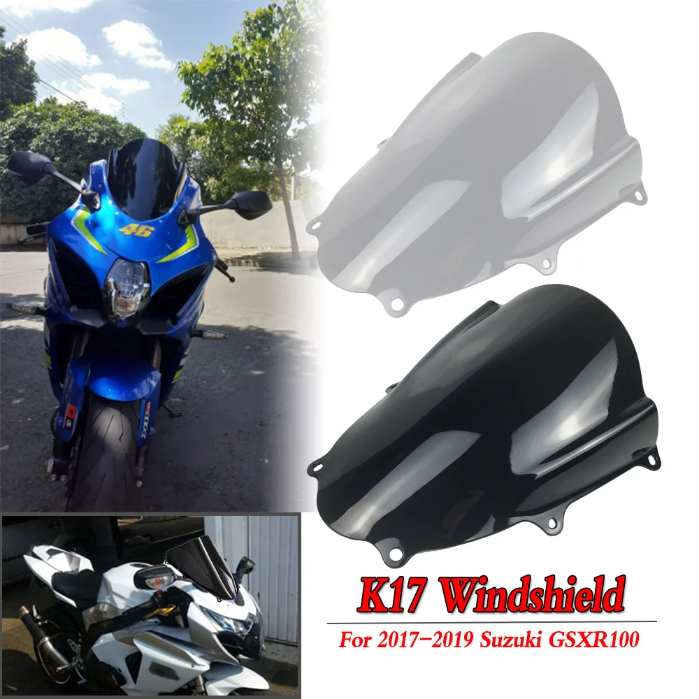 Per Suzuki Gsxr1000 Gsxr 1000 Gsx-R 1000 2017 2018 2019 Double Bubble Parabrezza Parabrezza Pare-Brise Accessori Moto