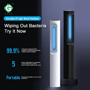 

5W 254nm Portable UVC Sterilizer Lamp USB Ultraviolet Germicidal Stick Light Kill Mite Fast Disinfection Mask for Home Outside