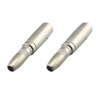

2 Pcs 6.5mm Female to 6.35mm Male Jack Audio Mic Adapter Connector Accessories KQS8