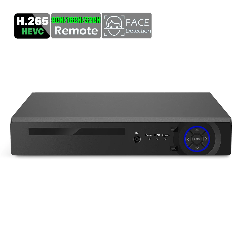 Сетевой видеорегистратор 9CH 16CH 32CH 5MP CCTV H.264/H.265 NVR DVR Onvif для IP камеры 1 SATA XMEYE P2P с