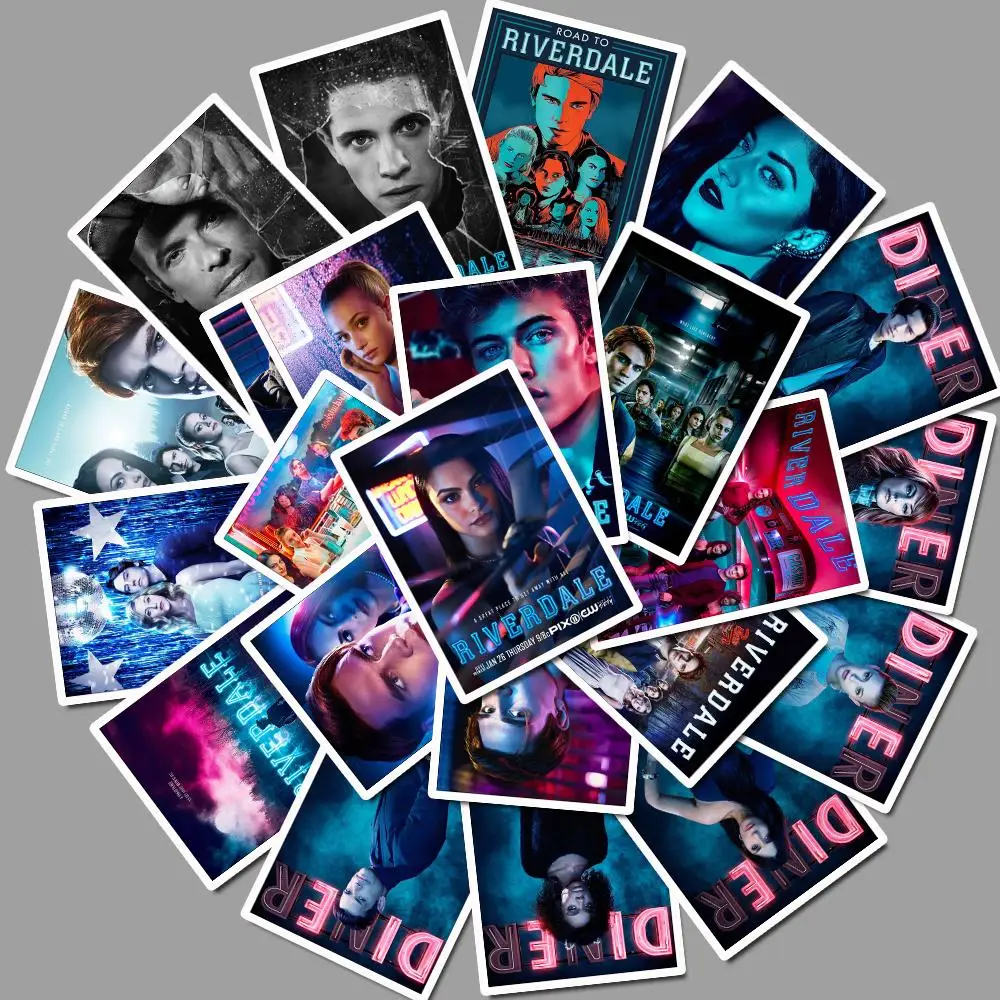 

25Pcs TV Series Riverdale poster Stickers Suitable for laptop skateboard home decoration car styling decal graffiti DIY sticker
