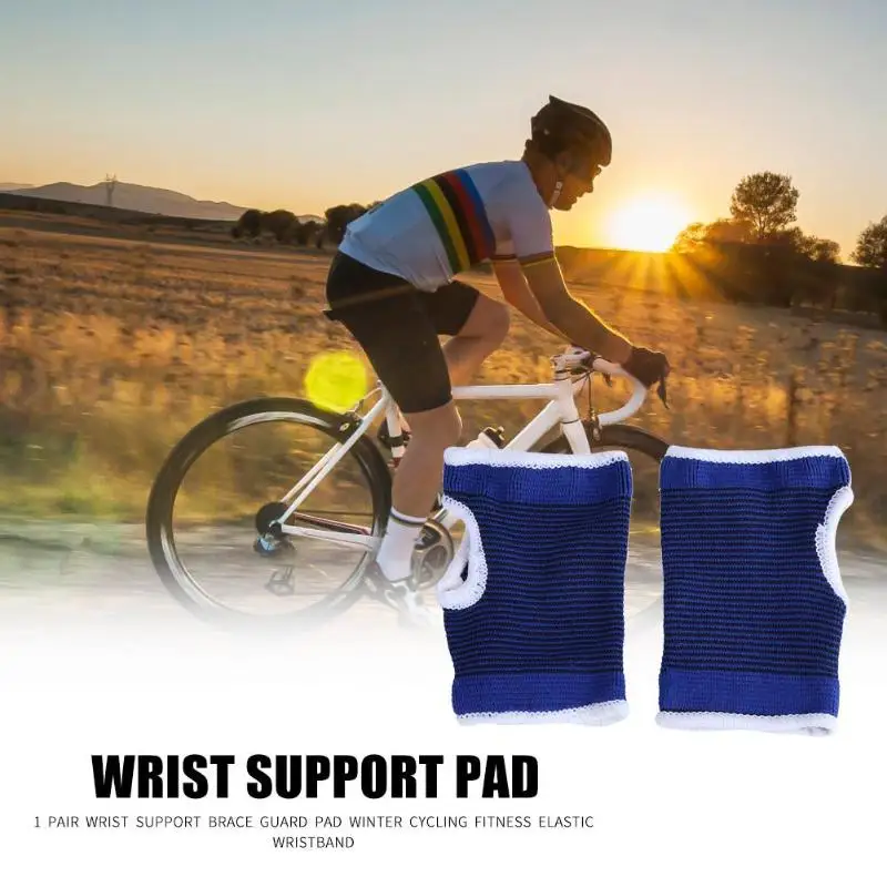 1 пара поддержка запястья Brace Guard Pad Открытый Велоспорт фитнес-браслет