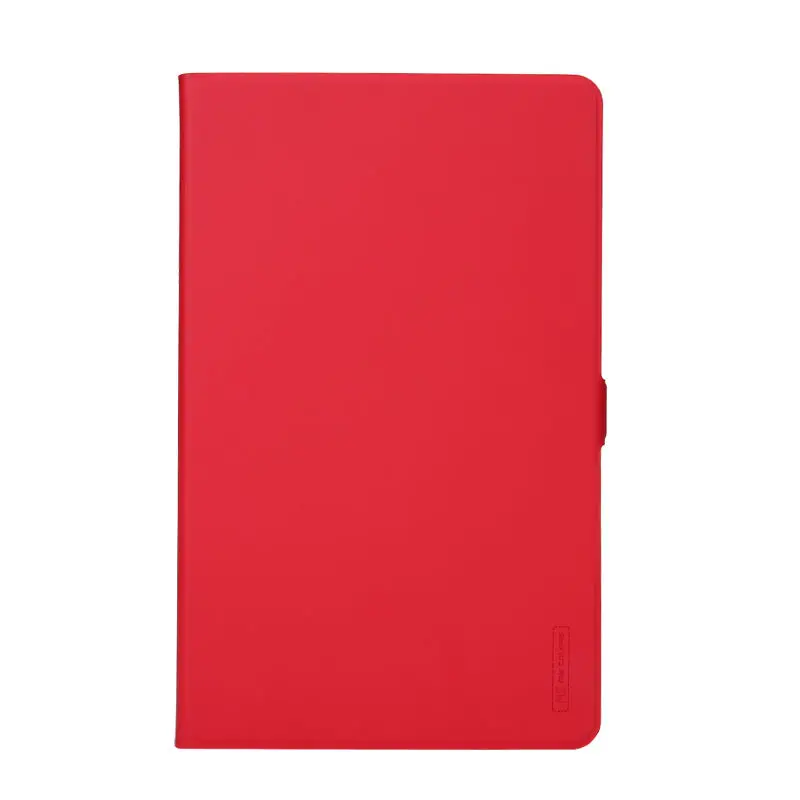 Тонкий чехол из искусственной кожи для samsung Galaxy Tab S4, 10,5 дюймов, T830 T835, SM-T830, умный чехол, чехол для планшета, окрашенная оболочка+ пленка+ стилус - Цвет: Red