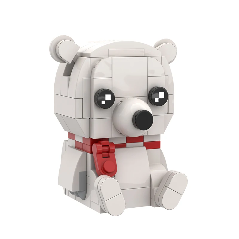 Новое поступление diy moc мультяшный медведь белый медведь brickheadz Aberdeen строительные блоки Развивающие игрушки для детей Подарки