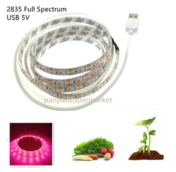 

Full Spectrum LED Grow Lamp USB LED Plant Grow Strip 2835 SMD 0.5m 1m 2m Fitolampy Grow Lights for Indoor Plant Flower Seedling