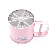 Ручной распылитель из нержавеющей стали, сито для муки, инструменты для выпечки, ручной просеиватель, бытовые кухонные инструменты для выпечки