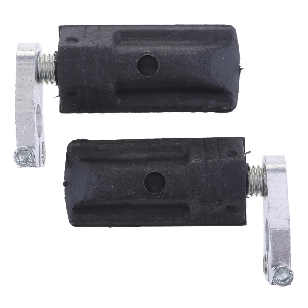 2x Iron Motorcycle Front Foot Pedals Footrests For 47cc/49cc Mini Pocket Dirt Bikes