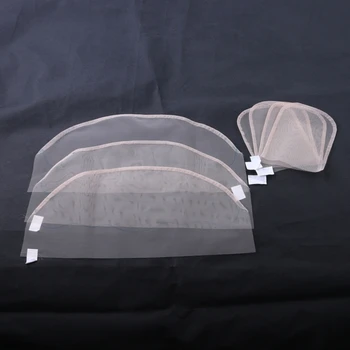 

5pcs/bag 13*4 4*4 Lace Net Transparent Closure Frontal Base Hair Net For Making Lace Wigs Cap Closure Wig Accessory