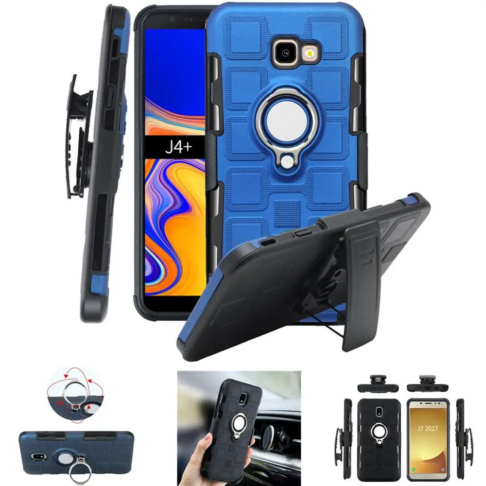 Чехол с поворотным зажимом для ремня Samsung Galaxy J4 J6 Plus 2018 Prime + чехол J4plus Магнитный чехол|Бамперы| |