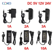 

AC100V-240V to DC5V/12V/24V Lighting Transformer 1A 2A 3A 5A 6A 8A 10A Power Supply Adapter Converter Charger For LED Strip CCTV