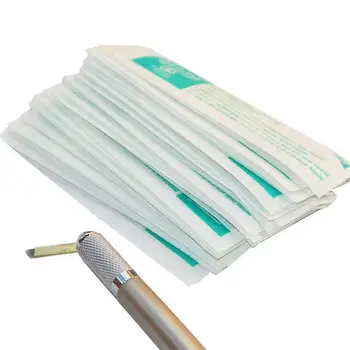 

Microblading needles 50Pcs 12/14Pin 12/14U-Shape Permanent Makeup Needle Blade Manual Eyebrow Blades Lamina Agulhas Tebori
